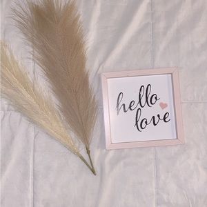 Light pink wall decor